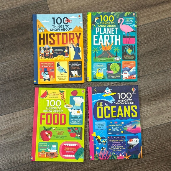 USBORNE 100 Things to Know Books SET OF 4 - Picture 1 of 4